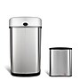Nine Stars Stainless Steel Motion Sensor Combo Trash Can, 13.2 Gallon / 3.1 Gallon (CB-DZT-50-9/8-1)~#|#~sp65447844_sc7