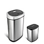 Nine Stars Stainless Steel Motion Sensor Combo Trash Can, 13.2 Gallon / 3.1 Gallon (CB-DZT-50-9/8-1)~#|#~sp65447845_sc7