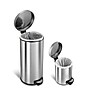 Nine Stars Stainless Steel Step On Combo Trash Can, 7.9 Gallon (CB-SOT-30-1/5-1)~#|#~sp65447866_sc7