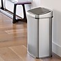 Nine Stars Stainless Steel Motion Sensor Trash Can, 13.2 Gallon, Gray (DZT-50-28BR)~#|#~sp65447968_sc7