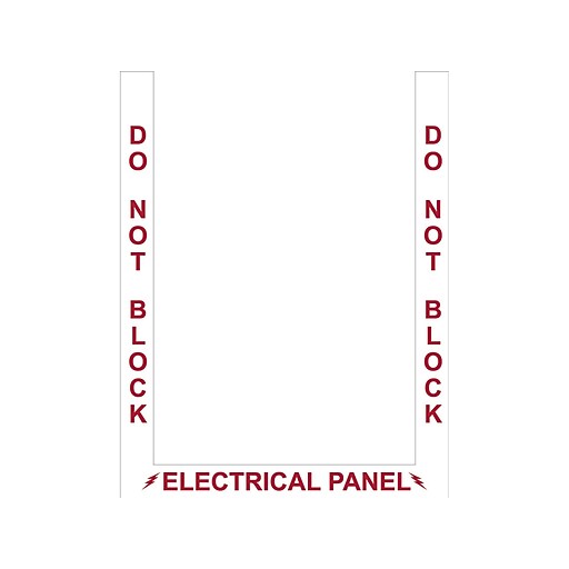 Shop Staples for StopPainting Superior Mark Electrical Panel Floor