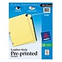 Avery Pre-Printed Monthly Dividers, 12-Tab, Black/Gold (25181)~#|#~sp65645184_sc7