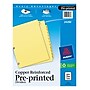 Avery Copper Reinforced Preprinted Dividers, 12-Tabs, Buff, Set (24286)~#|#~sp65645285_sc7