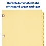 Avery Copper Reinforced Preprinted Dividers, 12-Tabs, Buff, Set (24286)~#|#~sp65645286_sc7