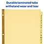 Avery A - Z Divider, 25-Tab, Yellow, 25/Set (11306)~#|#~s0103578_sc7