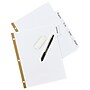 Avery Big Tab Write & Erase Paper Dividers, 5 Tabs, White, Gold Reinforced, 48 Sets/Carton (23075)~#|#~sp65646314_sc7