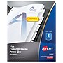 Avery Print-On Paper Dividers, 5 Tabs, White (11511)~#|#~sp65646326_sc7
