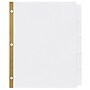 Avery Big Tab Write & Erase Paper Dividers, 5 Tabs, White, Gold Reinforced, 48 Sets/Carton (23075)~#|#~sp65646394_sc7