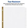 Avery Big Tab Write & Erase Paper Divider, 8 Tabs, White/Gold Reinforced, 1 Set (23078)~#|#~sp65646403_sc7