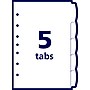 Avery Write & Erase Plastic Mini Dividers, 5 Tabs, Multicolor (16180)~#|#~sp65646416_sc7