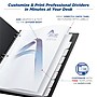 Avery Print-On Paper Dividers, 8 Tabs, White, 5 Sets/Pack (11552)~#|#~sp65646419_sc7