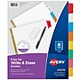 Avery Big Tab Write & Erase Paper Divider, 8 Tabs, Multicolor, 1 Set (23079)~#|#~sp65646425_sc7
