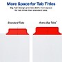 Avery Big Tab Write & Erase Paper Dividers, 5 Tabs, Multicolor, Gold Reinforced (23076)~#|#~sp65646440_sc7