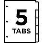Avery Big Tab Write & Erase Paper Dividers, 5 Tabs, Multicolor, Gold Reinforced (23076)~#|#~sp65646442_sc7