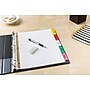 Avery Big Tab Write & Erase Paper Dividers, 5 Tabs, Multicolor, Gold Reinforced (23076)~#|#~sp65646443_sc7