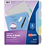 Avery Big Tab Write & Erase Plastic Dividers, 5 Tabs, Multicolor (16170)~#|#~sp65646465_sc7