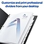 Avery Print-On Paper Dividers, 8 Tabs, White, 25 Sets/Pack (11554)~#|#~sp65646492_sc7
