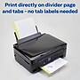 Avery Print-On Paper Dividers, 5 Tabs, White, 5 Sets/Pack (11515)~#|#~sp65646542_sc7