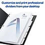 Avery Print-On Paper Dividers, 5 Tabs, White, 25 Sets/Pack (11517)~#|#~sp65646550_sc7