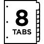 Avery Big Tab Write & Erase Plastic Dividers, 8 Tabs, White (16371)~#|#~sp65646564_sc7