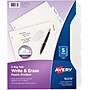 Avery Big Tab Write & Erase Plastic Dividers, 5 Tabs, White (16370)~#|#~sp65646565_sc7