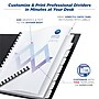 Avery Print-On Unpunched Paper Dividers, 8 Tabs, White, 5 Sets/Pack (11553)~#|#~sp65646645_sc7