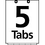 Avery Narrow Write & Erase Paper Dividers for Classification Folders, 5 Tabs, Bottom Tabs (13164)~#|#~sp65646665_sc7