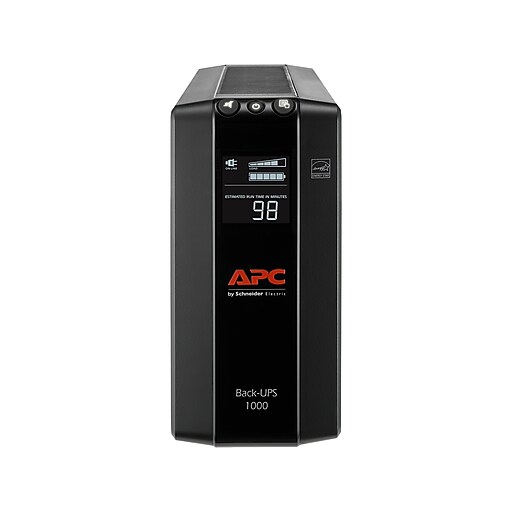 APC BackUPS Pro 1000 VA UPS, 8Outlets, Black (BX1000MLM60) at Staples