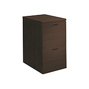 HON 10500 Series 2-Drawer Vertical File Cabinet, Mobile/Pedestal, Letter/Legal, Mocha, 22.75" (HON105104MOCH)