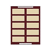 Great Papers Buffalo Plaid Laser/Inkjet Shipping Labels, 2" x 4", Multicolor, 10 Labels/Sheet, 5 Sheets/Pack (2019112)