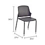 Safco Next High-Impact Polypropylene Office Chair, Black, 4/Carton (4287BL)~#|#~sp65823467_sc7