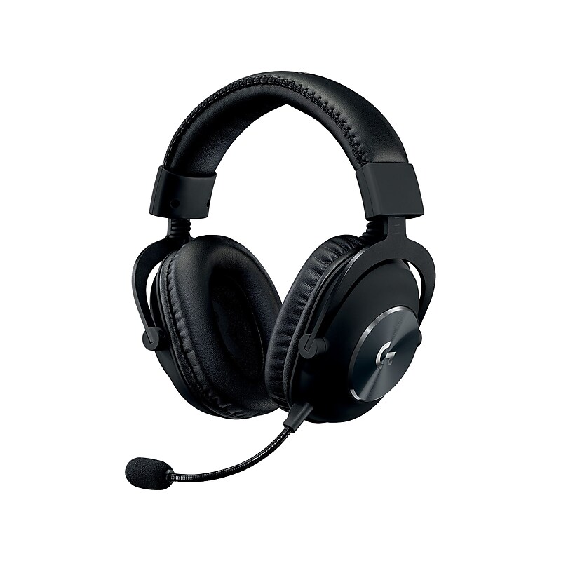 Logitech PRO X 981-000817 Wired Over-the-Ear Gaming Headset, Black image 1