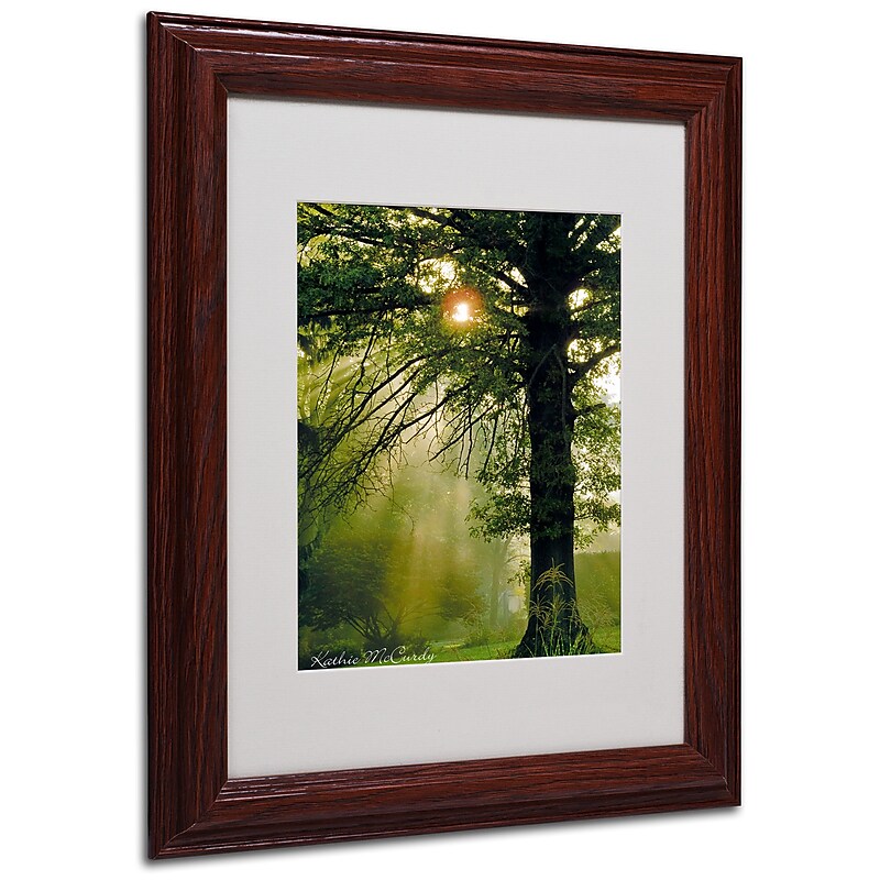 Kathie McCurdy 'Magical Tree' Matted Framed Art - 11x14 Inches - Wood Frame image 1