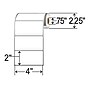 Zebra Z-Perform 1000D Thermal Multipurpose Labels, 2"(L) x 4"(W), Bright White, 230 Labels/Roll, 36 Rolls (10026372)~#|#~sp66368669_sc7