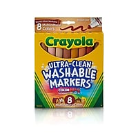 8-Ct Crayola Multicultural Washable Broad Line Markers, Broad Tip Deals