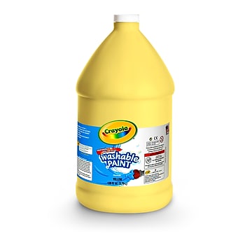 Crayola Washable Paints, Yellow, 1 Gallon (54-2128-034)