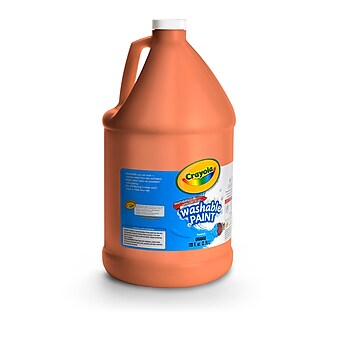 Crayola Washable Paints, Orange, 1 Gallon (54-2128-036)