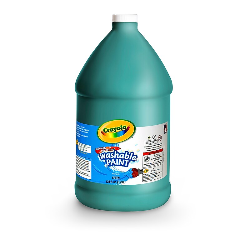 Crayola Washable Kid's Paint, Green, Gallon (54-2128-044) image 1
