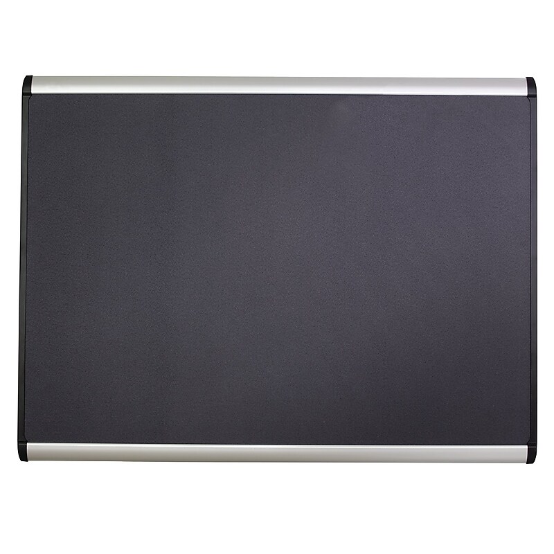 Quartet Prestige Plus Magnetic Fabric Bulletin Board, Aluminum Frame, 4'H x 6'W (MB547A) image 1
