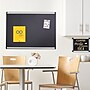 Quartet Prestige Plus Magnetic Fabric Bulletin Board, Aluminum Frame, 4'H x 6'W (MB547A)~#|#~sp66663724_sc7