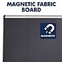 Quartet Prestige Plus Magnetic Fabric Bulletin Board, Aluminum Frame, 4'H x 6'W (MB547A)~#|#~sp66663728_sc7