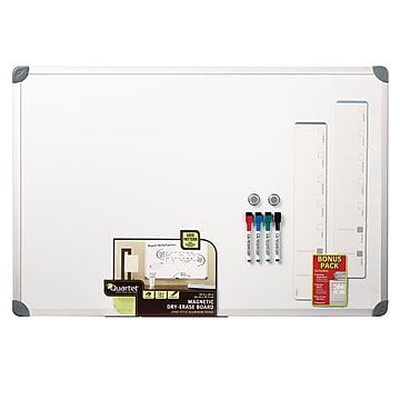Staples Magnetic Dry-Erase Board with Magnets & Marker 81/2" x 11", 52706 