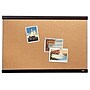 Quartet Cork Bulletin Board, Mahogany Finish and Aluminum Frame, 2'H x 3'W (ELANB2436A)~#|#~sp66664001_sc7