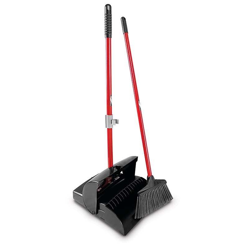 Libman Lobby Dust Pan & Broom (Closed Lid), 2 Pack (#917) image 1