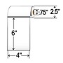 Zebra Z-Perform 1000D Thermal Multipurpose Labels, 4" x 6", White, 105 Labels/Roll, 36 Rolls (LD-R4AW5B)~#|#~sp66804487_sc7