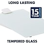 Quartet Glass Dry-Erase Desktop Easel, White Surface, Frameless, 9"W x 11"H (GDE119)~#|#~sp66805159_sc7