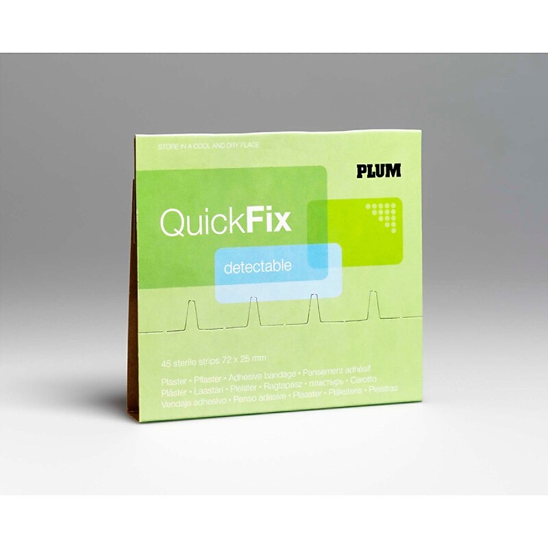 Plum Quickfix Blue Detectable Bandage Dispenser Refill, 2 Pack (5513-2) image 1