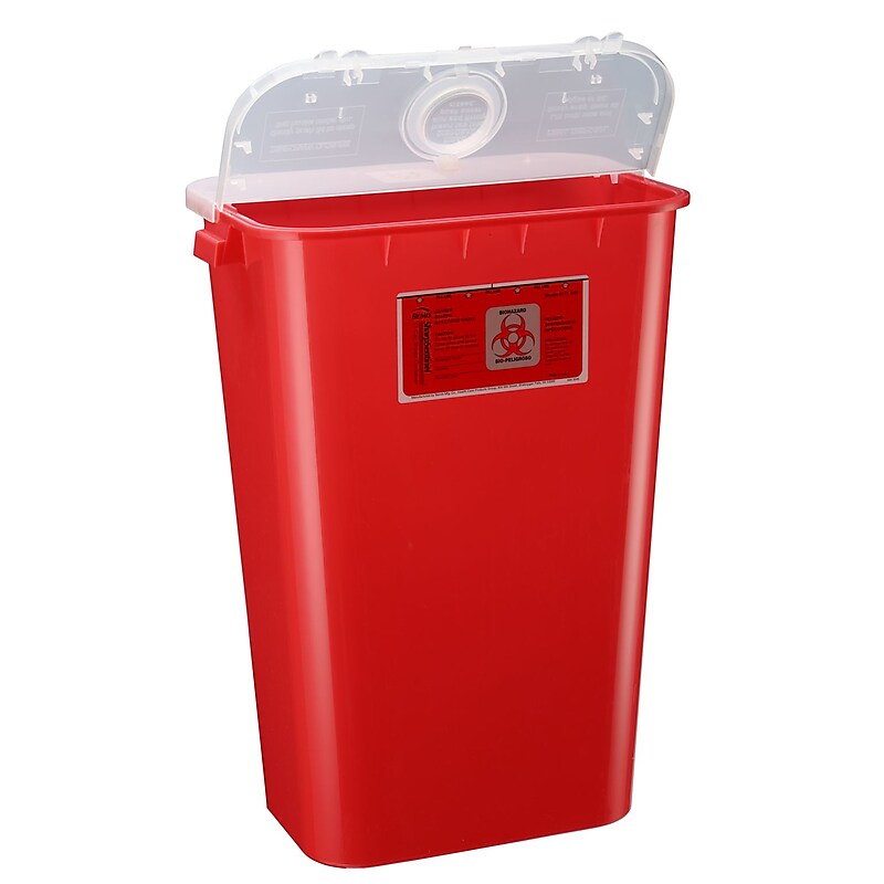 Bemis Sharps Container, 11 Gallon, Red, 6/Pack (111030-6) image 1