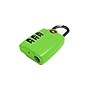 Go Green Power Travergo 3-Digit Combination Lock, Green (TR1120GN)~#|#~sp6737255_sc7