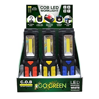 GoGreen Power Magnetic LED Worklight Display, Assorted Colors - GG-113-WLDISP